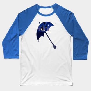 Mary Poppins Umbrella Baseball T-Shirt